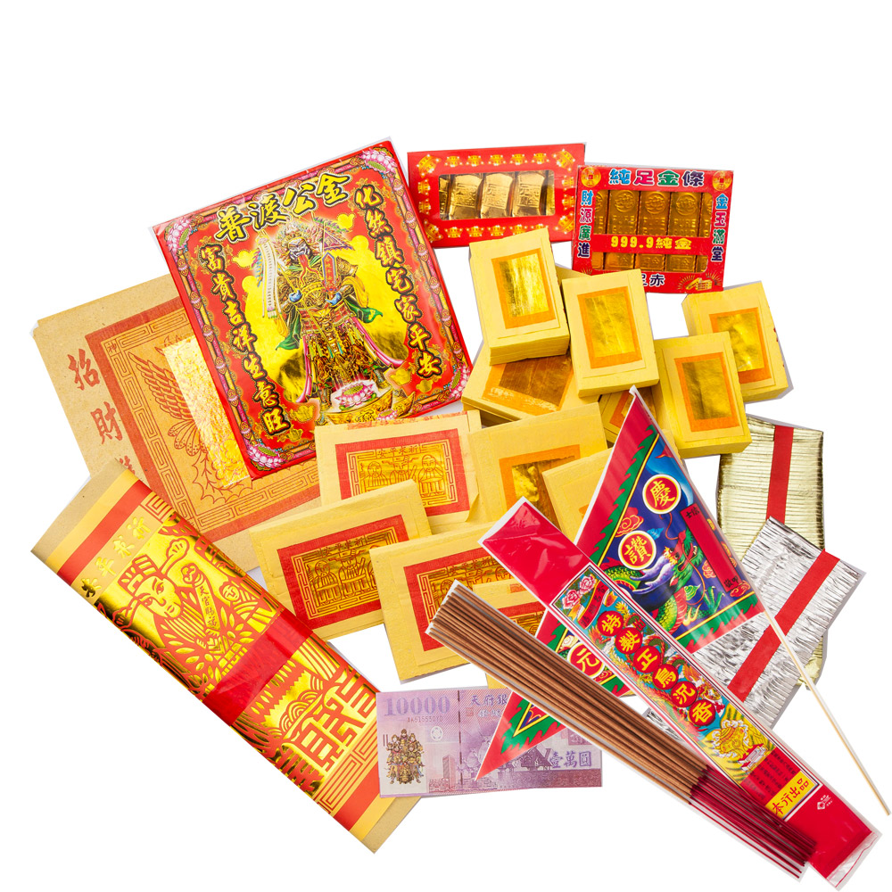 金發財金紙 簡單豐富普渡公金-含普渡旗香組(中元普渡專用)