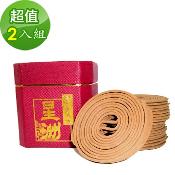 金發財 【香品】星洲沉盤香小盤-4H(2入組-盤香系列)