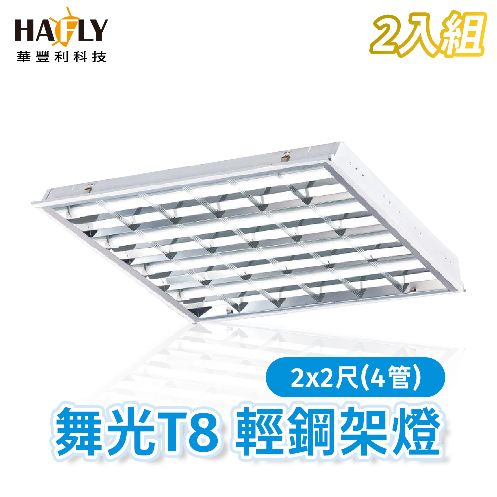 DanceLight 舞光 2入裝/1箱  吸崁兩用 LED 輕鋼架燈/格柵燈-2441R1 含2尺T8燈管4支白光