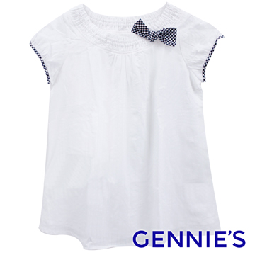 Gennies 奇妮 簡約休閒上衣(白/黑)