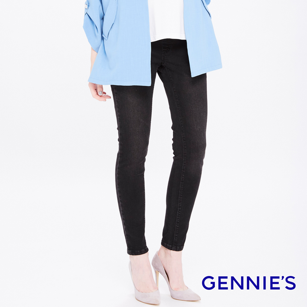 Gennies 奇妮 刷色感修身一體成型牛仔長褲(T4E06)
