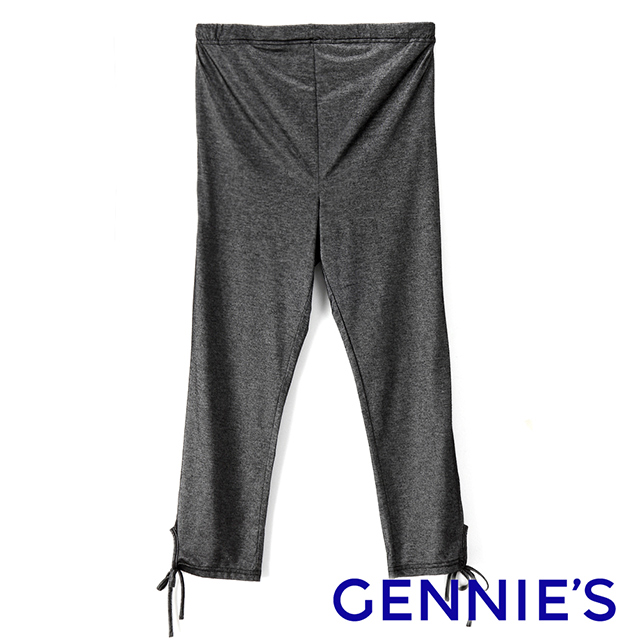 Gennies 奇妮 滑料彈性舒適七分內搭褲(藍/黑/灰G4V02)