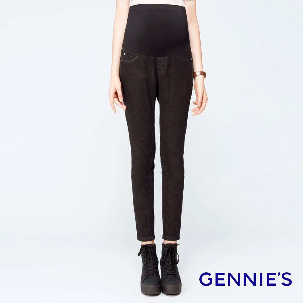 Gennies 奇妮 率性時尚顯瘦牛仔褲(黑)