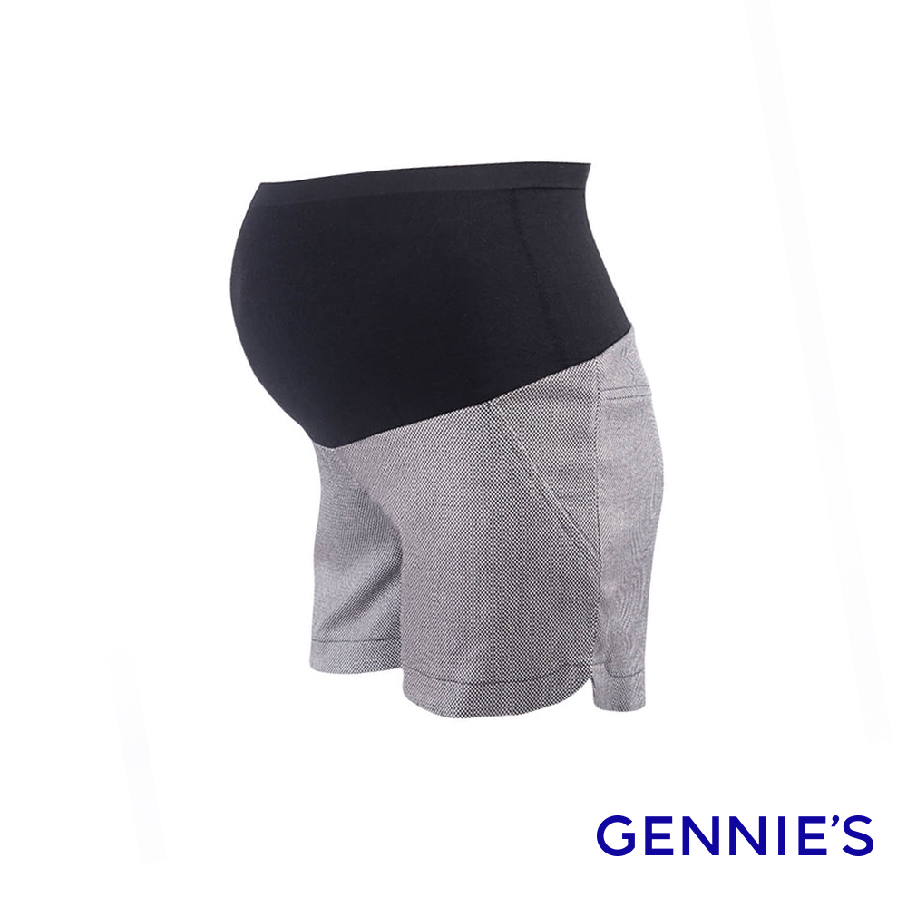 Gennies 奇妮 經典色格紋一體成型短褲(黑白格)