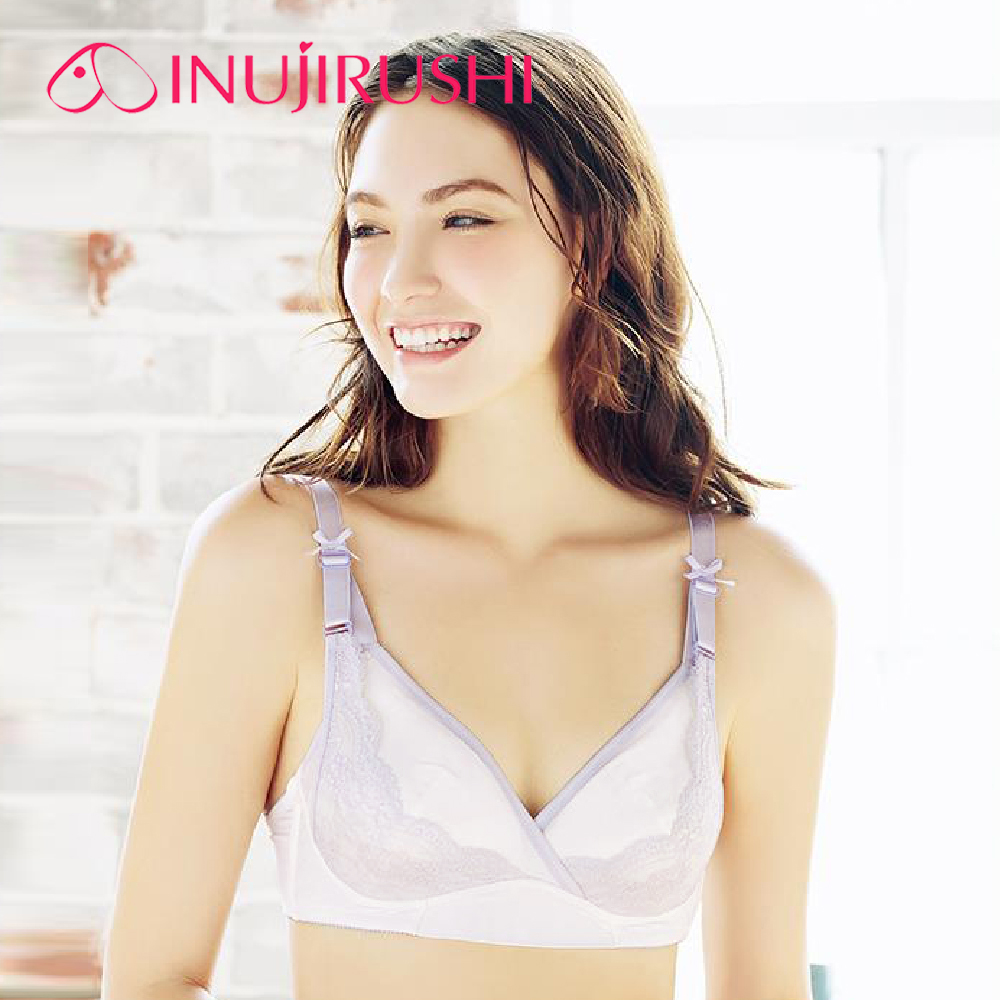 inujirushi 日本犬印 戀戀花舞下掀式拉提哺乳內衣 M/L/LL 共2色