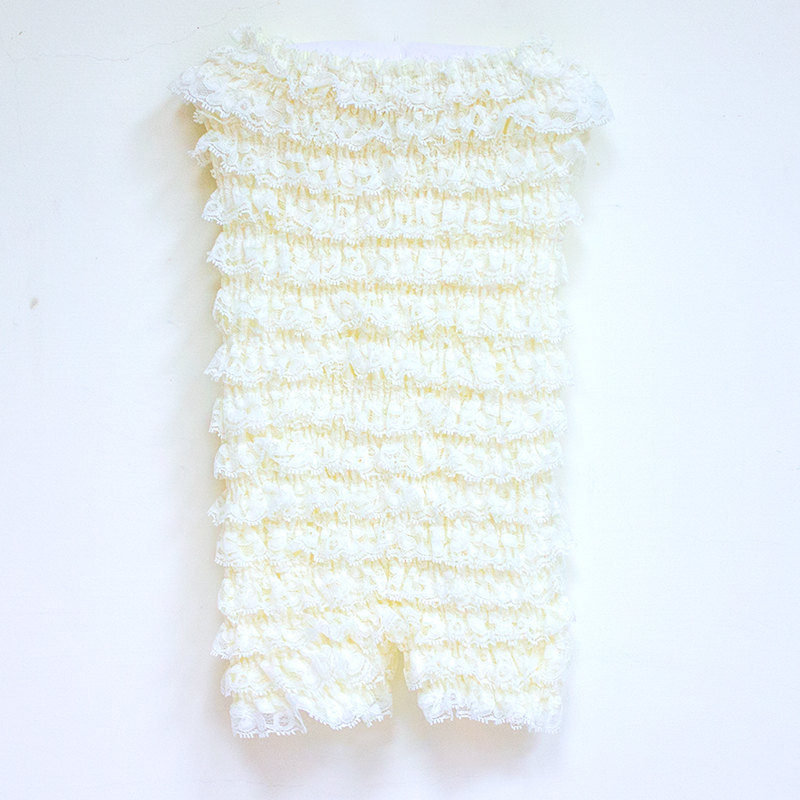 Chic Baby Rose 美國 純手工蕾絲連身裝_米白