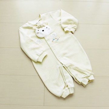 GMP BABY 舒適灰條純棉連身裝1件