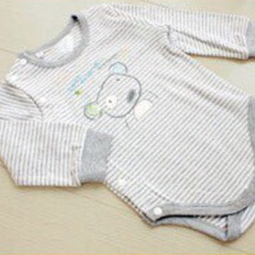 GMP BABY 舒適灰條純棉連身裝1件