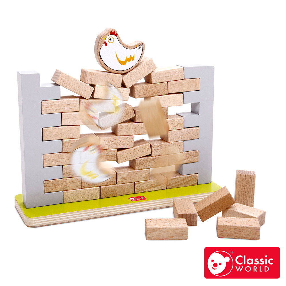 Classic world 【德國 客來喜經典木玩】母雞疊疊樂《3516》