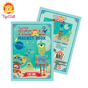 【Babytiger虎兒寶】TIGER TRIBE 遊戲磁鐵口袋書 - 機器人星球