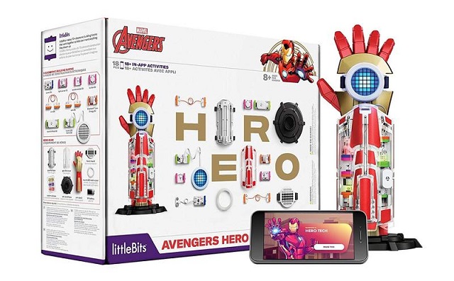Marvel 漫威 全球第littleBits Avengers Hero Inventor Kit 鋼鐵人聲光手套組