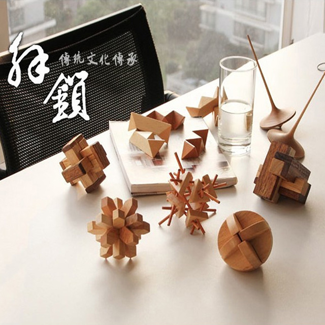 益智動腦拆卸孔明魯班鎖(12入/組)