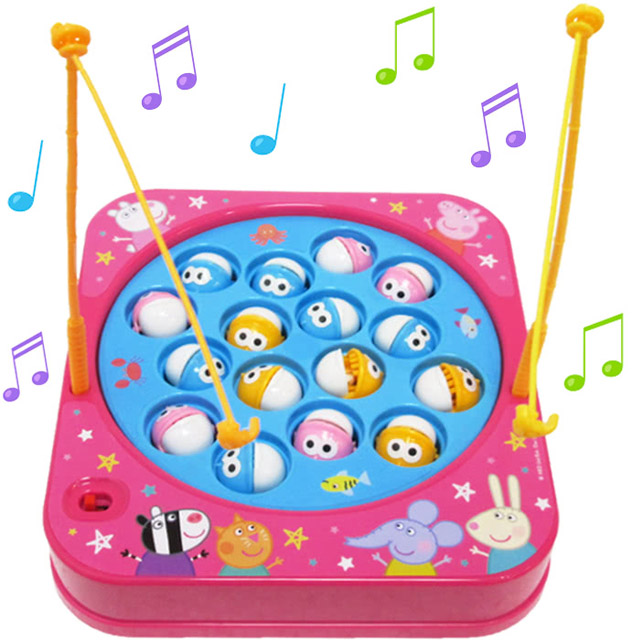 Peppa Pig 粉紅豬小妹 佩佩豬音樂釣魚玩具組 012387【小品館】