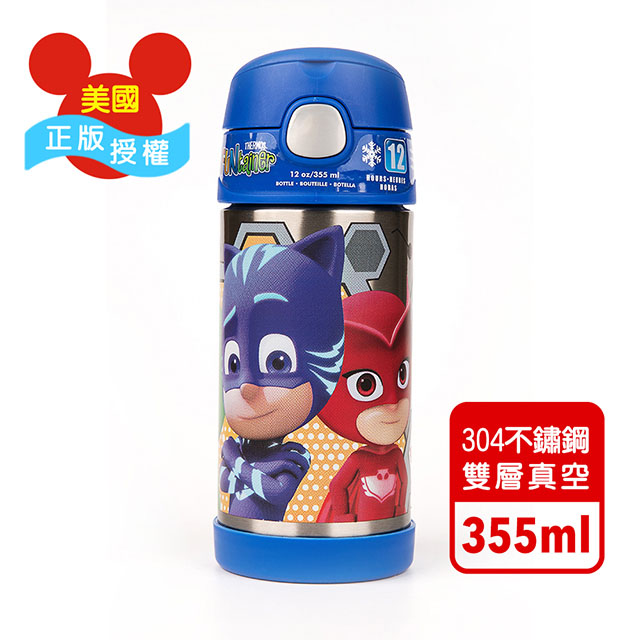 THERMOS 膳魔師 小小蒙面俠 迪士尼不鏽鋼吸管水壺355ML