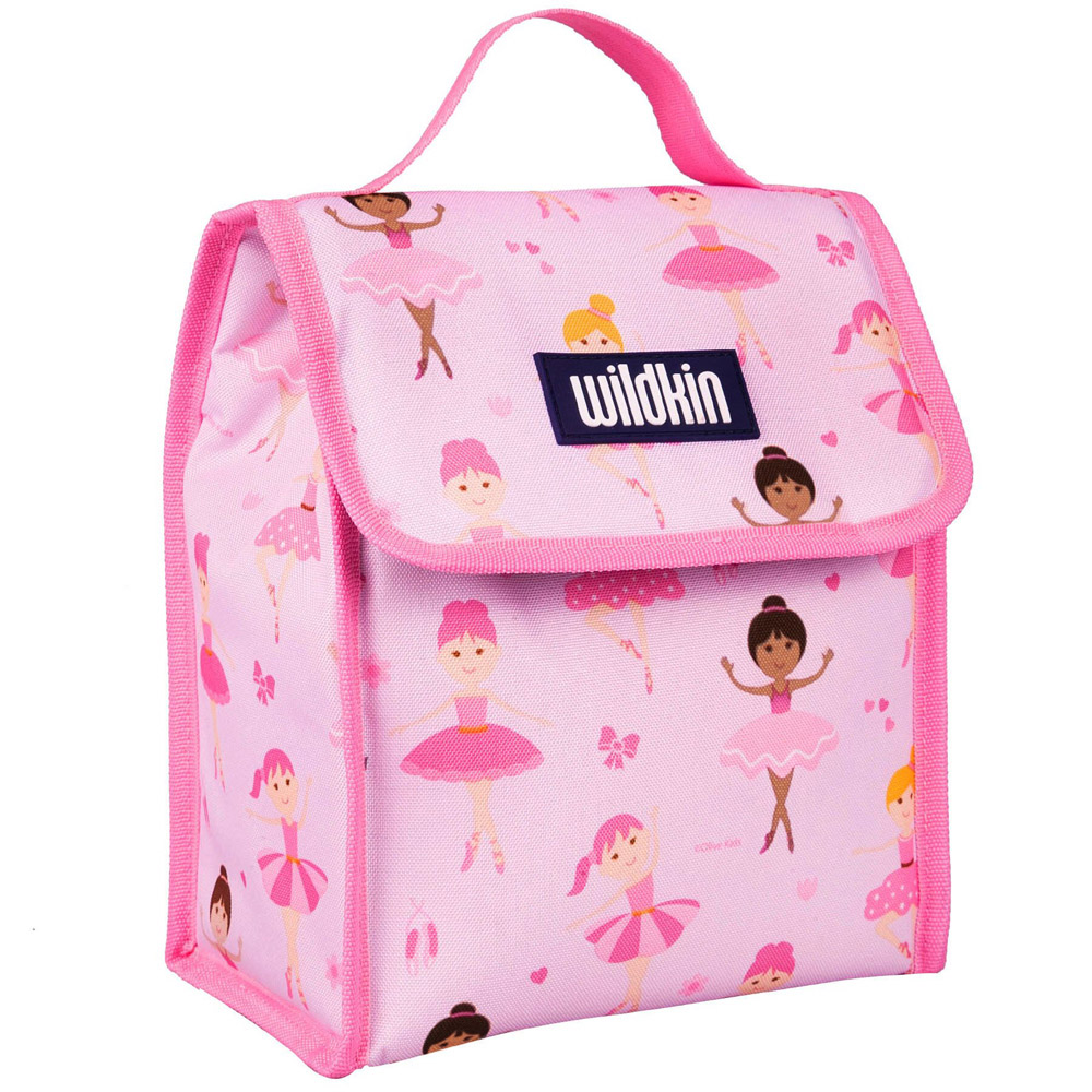 Wildkin 【LoveBBB】符合CPSIA美國 55901 芭蕾舞女孩 直立式午餐袋/便當袋/保溫袋(3歲以上)