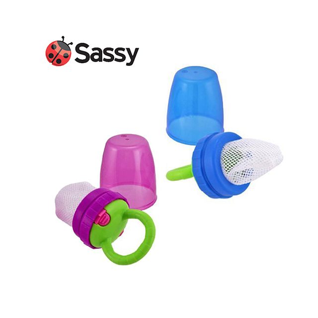 Sassy 美國 寶寶的果肉學習棒-同色2入 (加贈替換網x4)