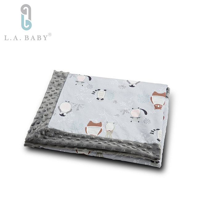 L.A. Baby 【美國 】高級保暖樂豆毯80x100cm(輕柔9款任選)