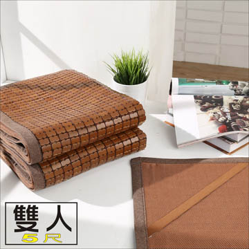 BuyJM 百嘉美 () 炭化3D立體透氣網雙人5尺專利麻將涼蓆/附鬆緊帶 長186*寬150