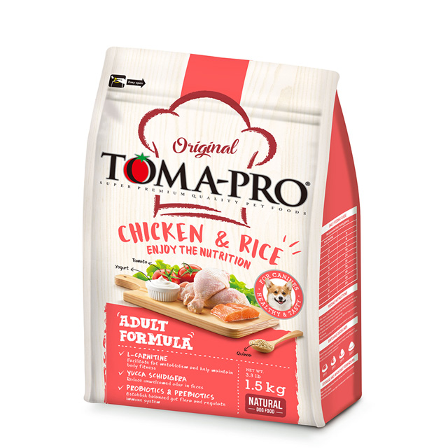 TOMA-PRO 優格 成犬高適口性雞肉+米飼料 / 乾糧-1.5公斤