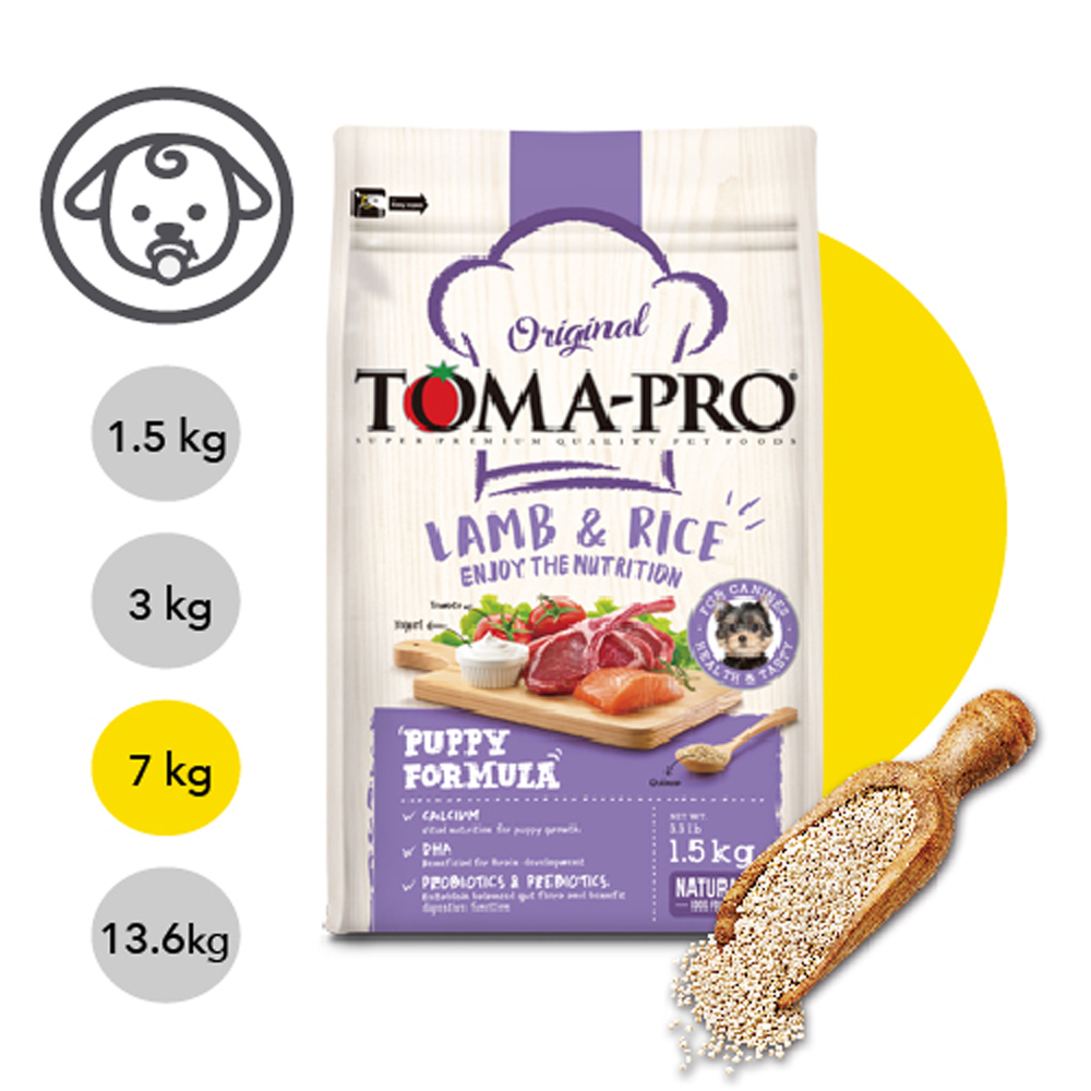 TOMA-PRO 優格 經典系列 幼犬 羊肉+米 聰明成長配方 7kg