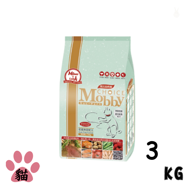 【Mobby 莫比】愛貓無穀配方鹿肉鮭魚3kg