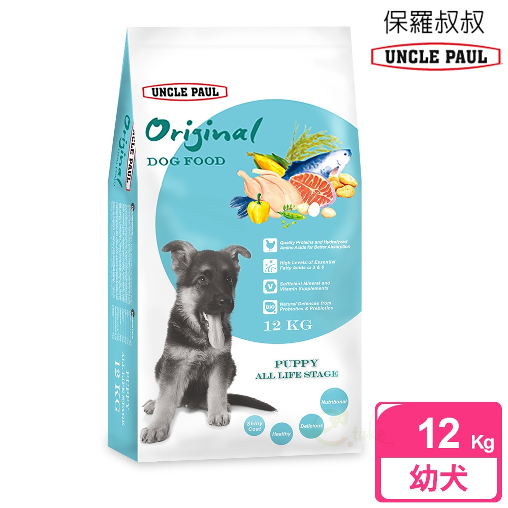 UNCLE PAUL 保羅叔叔 田園生機狗食 12kg 低敏大型-幼犬/全齡用 (幼犬 母犬 全齡犬 懷孕母犬)