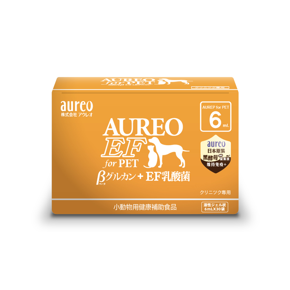 Aureo EF黃金黑酵母-寵物營養口服液6mlx30入(狗貓皆可/維持免疫力/寵物保健)