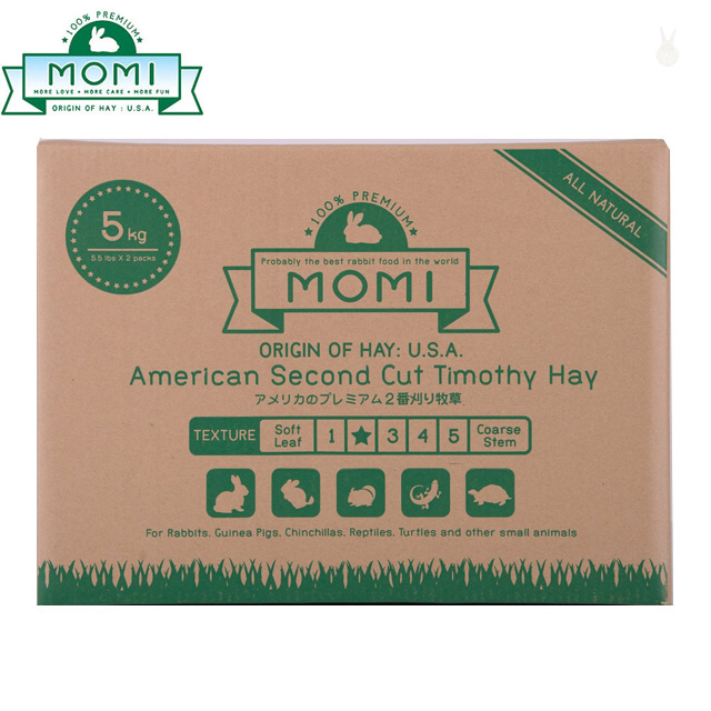 MOMI 摩米 【摩米】美國特級第二割提摩西草5公斤(2.5kg2入)