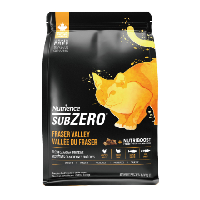 Nutrience 紐崔斯 SUBZERO黑鑽頂極無穀貓+凍乾-火雞肉+雞肉+鮭魚 4.5kg