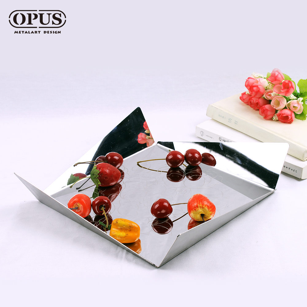 OPUS 東齊金工 不鏽鋼藝術《折角果盤》