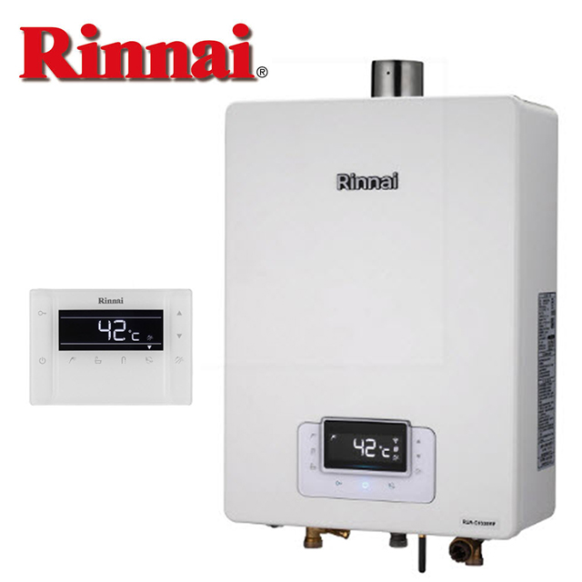 【Rinnai林內】16L強制排氣式無線遙控熱水器 RUA-C1630WF(天然瓦斯NG1)
