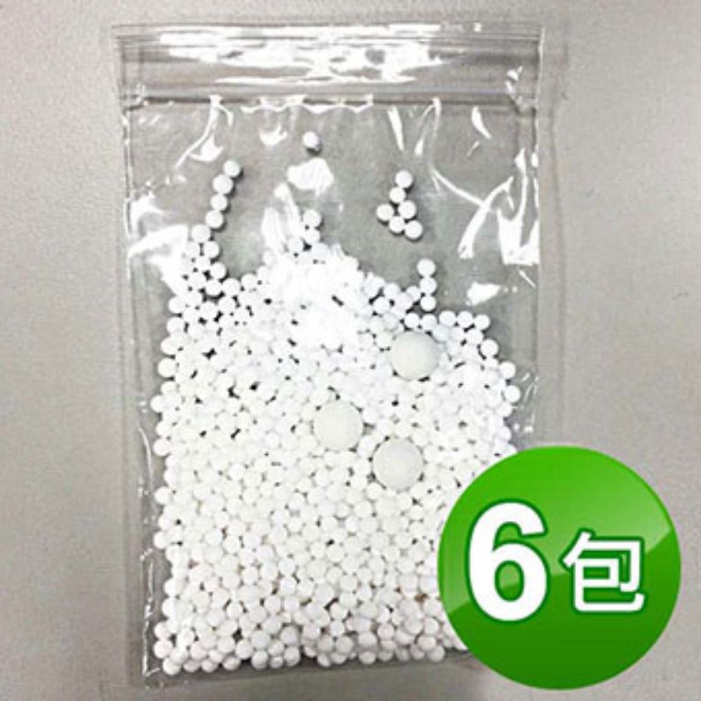 Water More 日本進口亞硫酸鈣除氯蓮蓬頭-替換過濾球包(6包) 它牌除氯蓮蓬頭用戶可替換 非一般無認證礦石過濾球