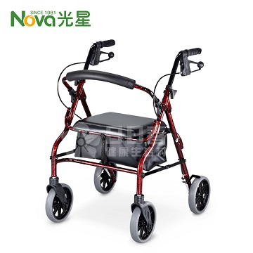 NOVA 光星 鋁製四輪助行車 V4206