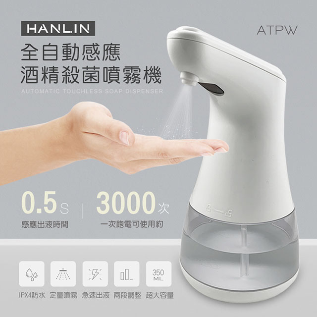 HANLIN 全自動感應 #酒精噴霧機 殺菌 防疫必備