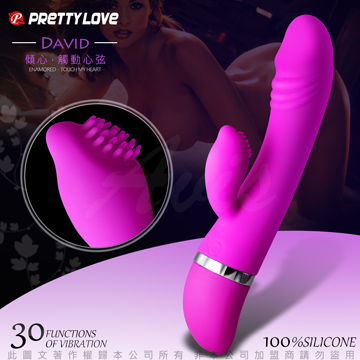Sex Toys David 大衛美男 雙G快感30變頻老二按摩棒（其他規格）