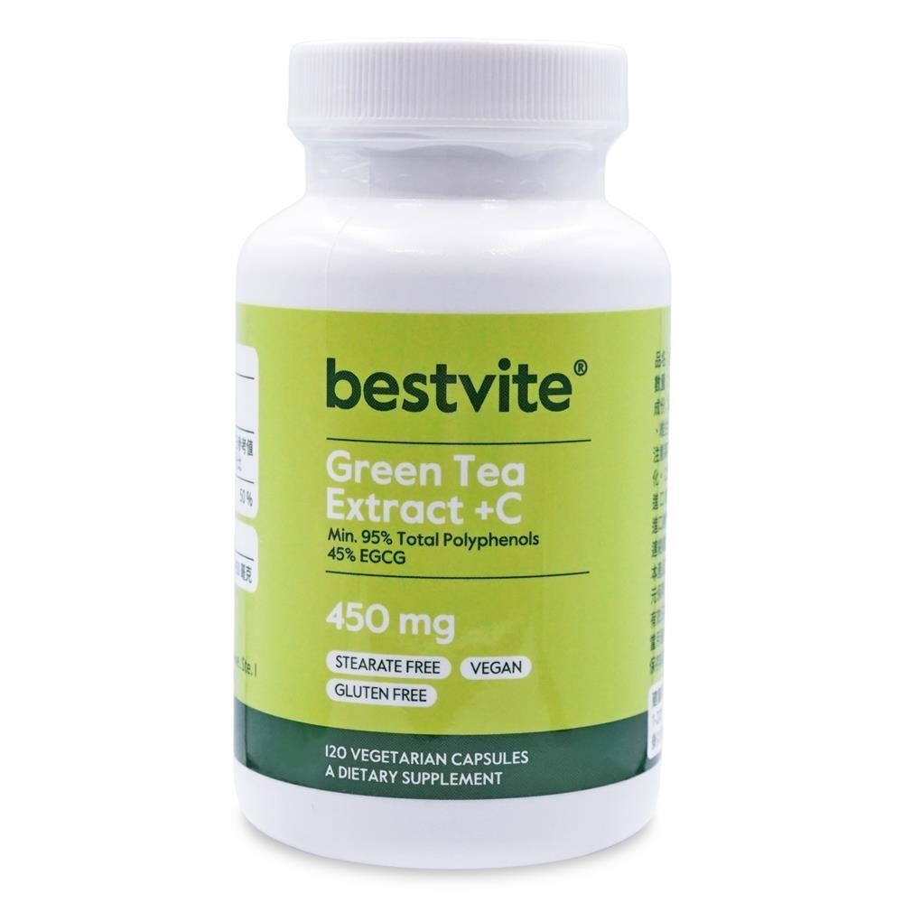 Bestvite 必賜力 綠茶萃取+C膠囊1瓶(120顆)