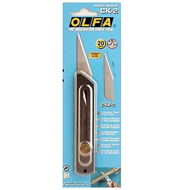 日本OLFA不鏽鋼工藝刀CK-2木工刀Craft Knife嫁接刀尖尾刀