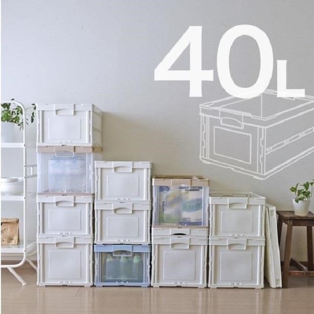 RISU 可折疊式收納箱 40L(單入) - 三色