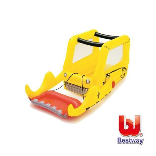 BESTWAY 【南紡購物中心】 推土機充氣球池 52278 (附25顆彩球)