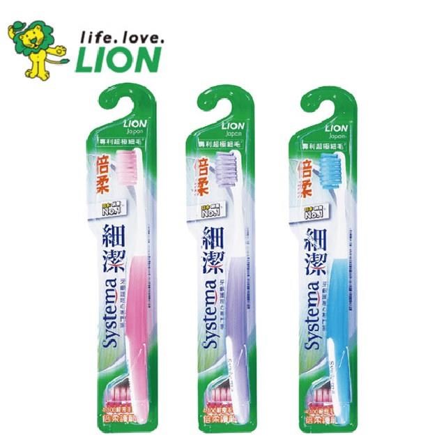 LION 日本獅王 細潔倍柔牙刷 12入