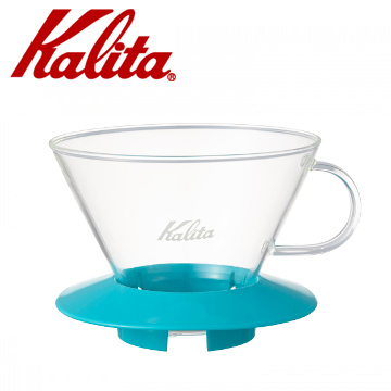 Kalita 【南紡購物中心】 185系列蛋糕型玻璃濾杯(薄荷綠) #05069