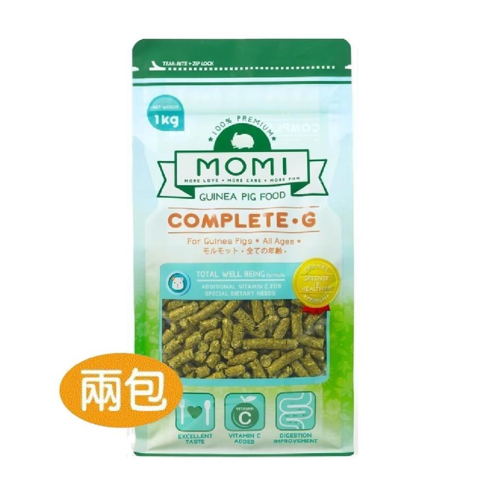 MOMI 摩米 摩米營養全G天竺鼠飼料 1公斤裝-兩包組(天竺鼠飼料)