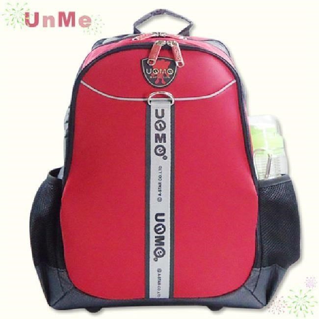 UnMe 小筆電三層人體工學後背書包/蘋果紅