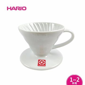 HARIO 【南紡購物中心】 V60 白色01陶瓷(磁石)濾杯 (VDC-01W)