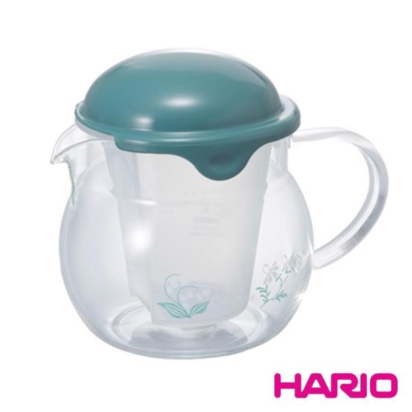 HARIO 【南紡購物中心】 KIRARA蛋型綠色茶壺 / CHY-36-TQG