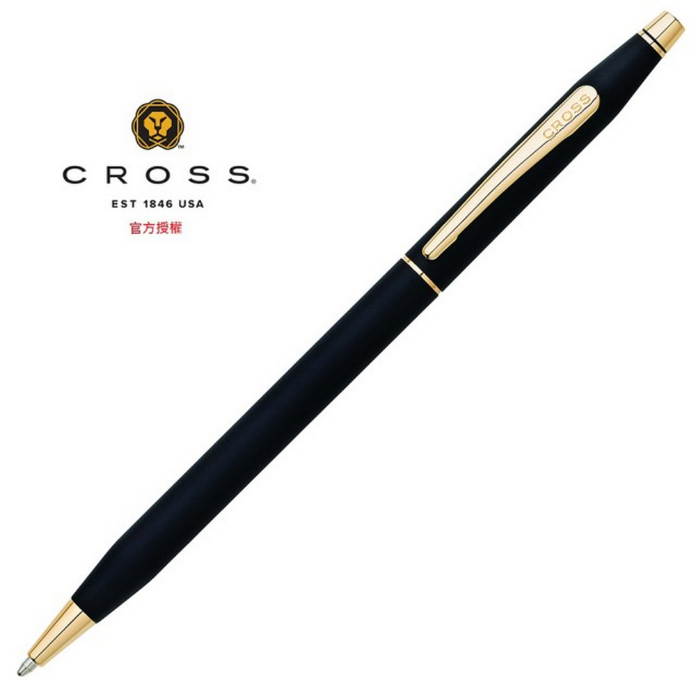 擇日天文學　鐵筆子（鐘義明） 著 CROSS 高仕經典世紀系列原子筆PVD黑色/鈦灰微滾花AT0082-136
