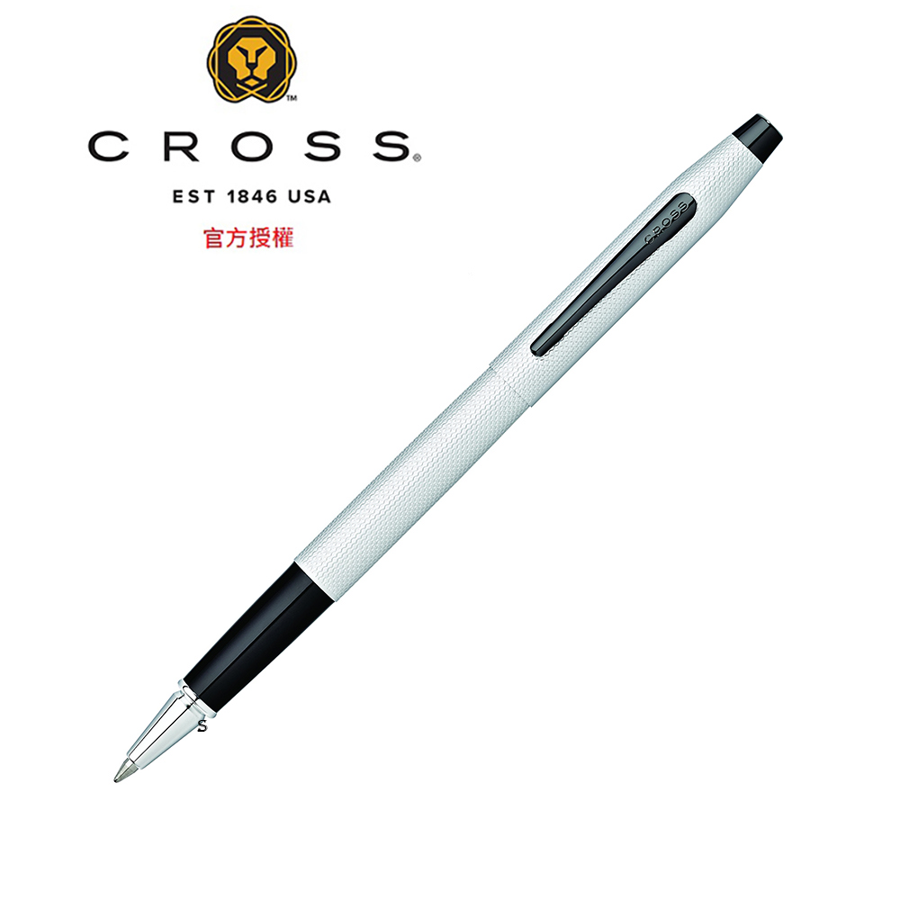 CROSS 高仕 經典世紀系列啞鉻蝕刻鑽石圖騰鋼珠筆 AT0085-124