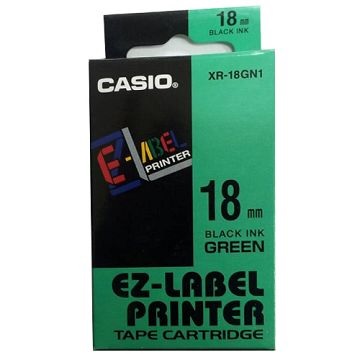 CASIO 卡西歐 【共有9色】標籤機專用色帶-18mm-XR-18GN1