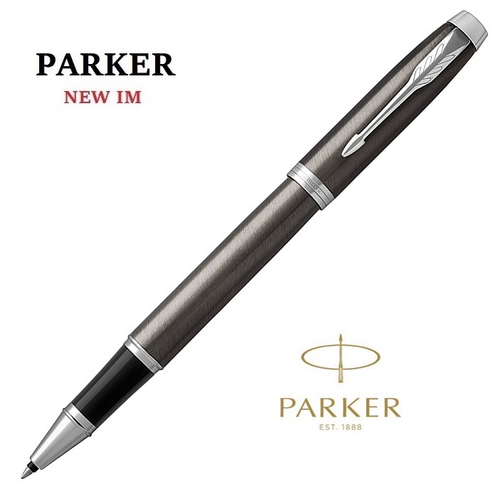 PARKER派克 NEW IM金屬灰白夾鋼珠筆