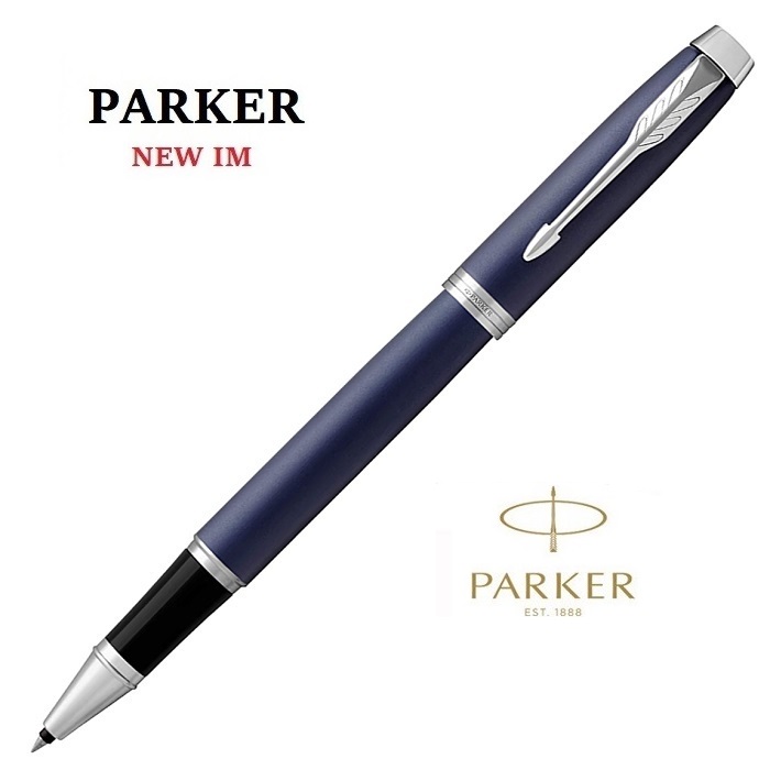 PARKER派克 NEW IM霧藍白夾 鋼珠筆